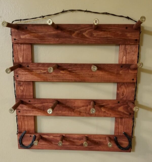 Shop Wyoming 6V – Cowboy Hat Rack – 6 Hat Vertical Functional Western Decor