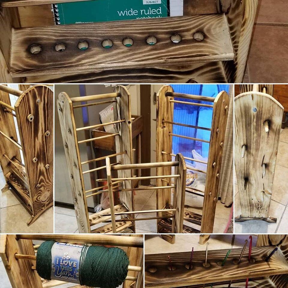 N5 - Yarn Holder - 5 Skein Holder - Yarn Rack - Shop Wyoming