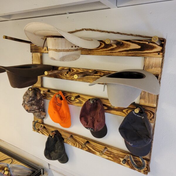 Shop Wyoming 6H13BL – 6 Horizontal 13 Baller Hat Rack Functional Western Decor