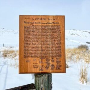 Shop Wyoming Declaration of Independence Cherry Wall Hanging