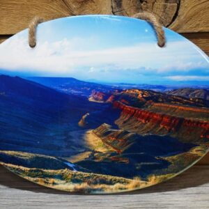 Shop Wyoming Oval Ceramic Wall Decor- Red Canyon- Wyoming