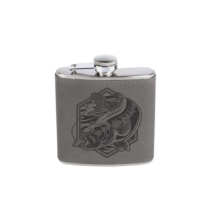 Shop Wyoming Bass Fishing Leatherette Flask