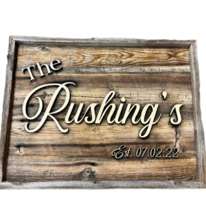 Shop Wyoming Rustic Barn Wood Wedding Sign