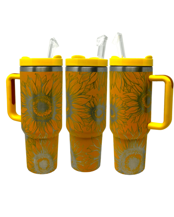 Shop Wyoming 40 oz Sunflower Stanley Dupe Tumbler