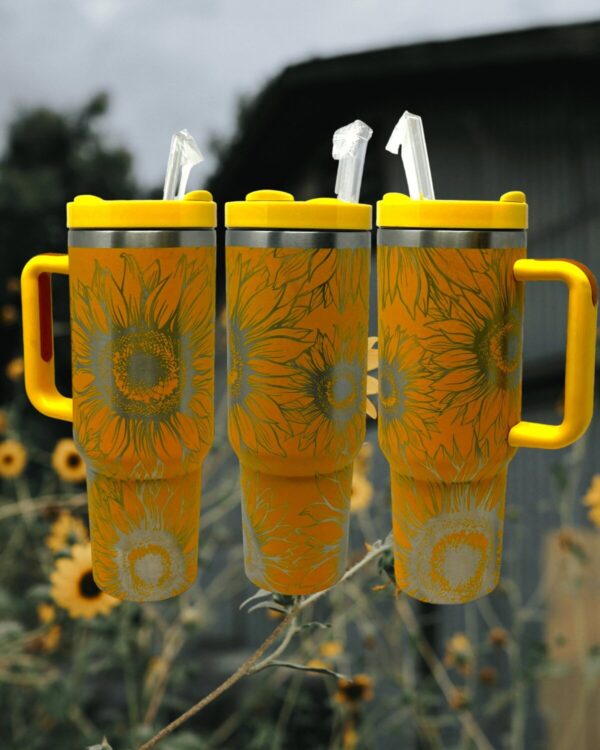 Shop Wyoming 40 oz Sunflower Stanley Dupe Tumbler