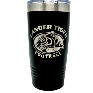 Shop Wyoming Lander Tiger Football Tumbler