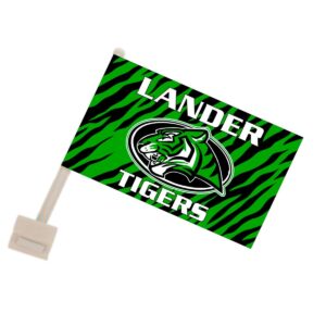 Shop Wyoming Lander Tigers Car Flag