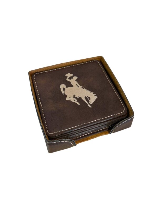 Shop Wyoming Wyoming Steamboat Leatherette Coasters