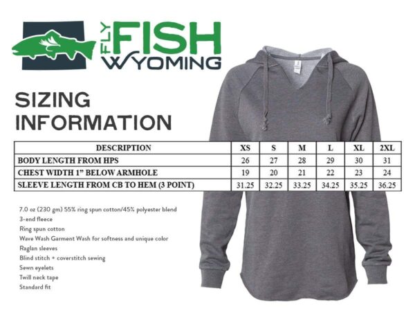 Shop Wyoming Women’s Fish Rising Hooded Pullover