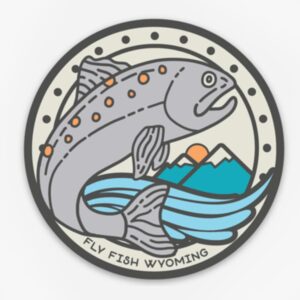 Shop Wyoming Reel Mountain Fish Sticker