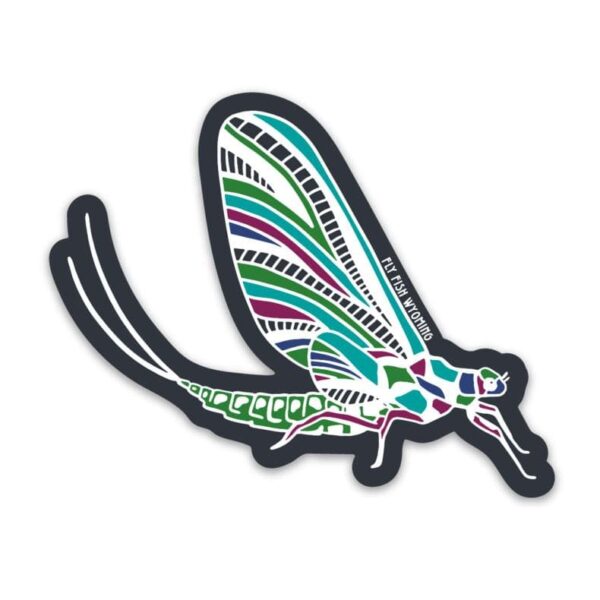 Shop Wyoming Mayfly Sticker – Bright