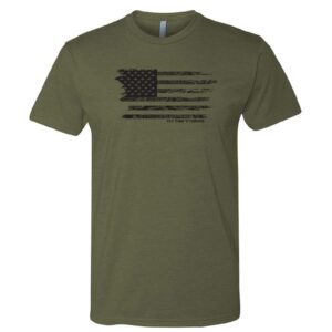 Shop Wyoming Topo Flag Tee – Military Green