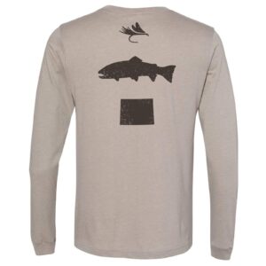 Shop Wyoming Fly Fish Wyoming Spine Design Long Sleeve