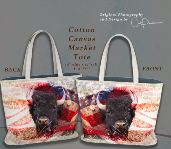 Shop Wyoming AMERICAN BUFFALO MARKET TOTE