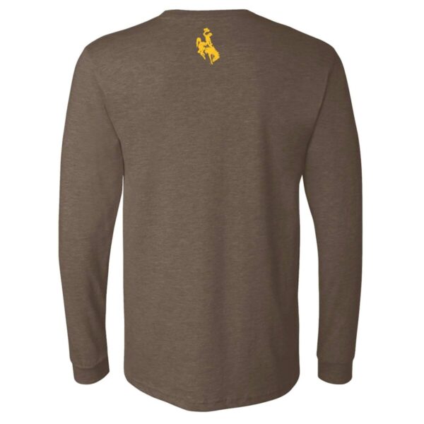 Shop Wyoming Reel Wyo Bucking Horse Long Sleeve Tee – Heather Brown