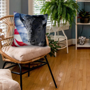 Shop Wyoming POWERED BY FREEDOM ACCENT PILLOW COVER Shop Wyoming POWERED BY FREEDOM ACCENT PILLOW COVER