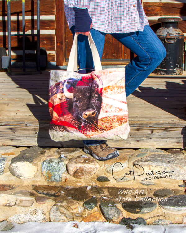 Shop Wyoming AMERICAN BUFFALO MARKET TOTE