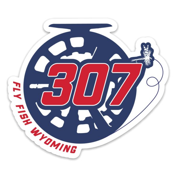 Shop Wyoming Reel 307 Sticker – Red, White & Blue