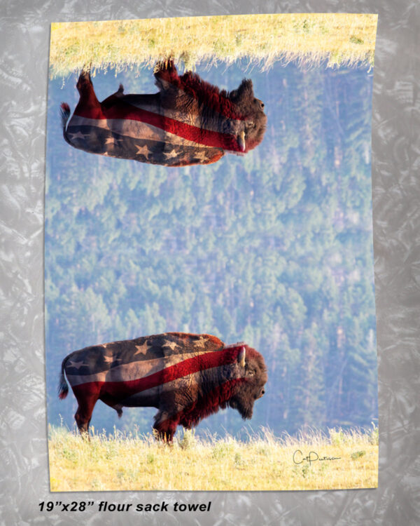 Shop Wyoming ALL AMERICAN BUFFALO FLOUR SACK TOWEL