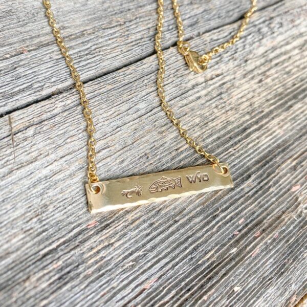 Shop Wyoming Fly Fish Wyoming Necklace