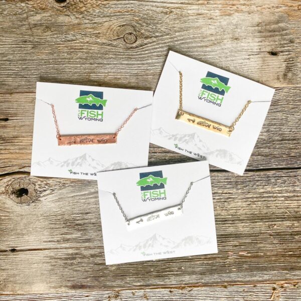 Shop Wyoming Fly Fish Wyoming Necklace