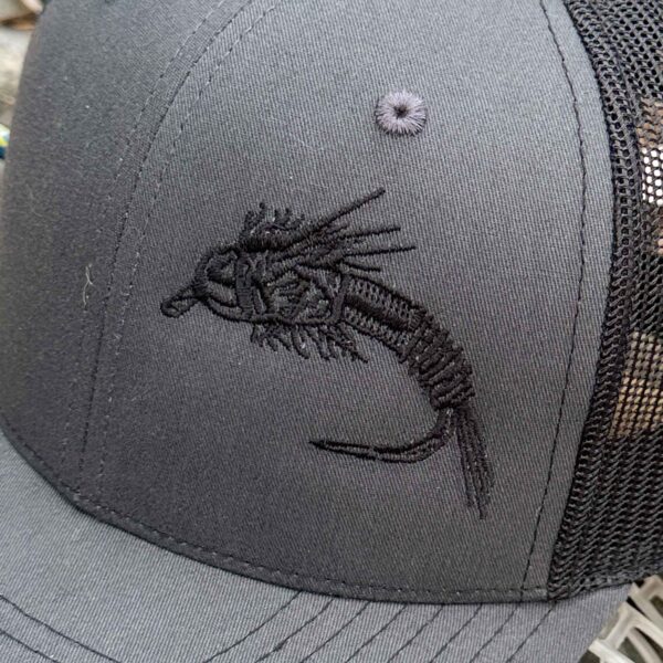 Shop Wyoming Nymph Design Trucker – Charcoal/Black