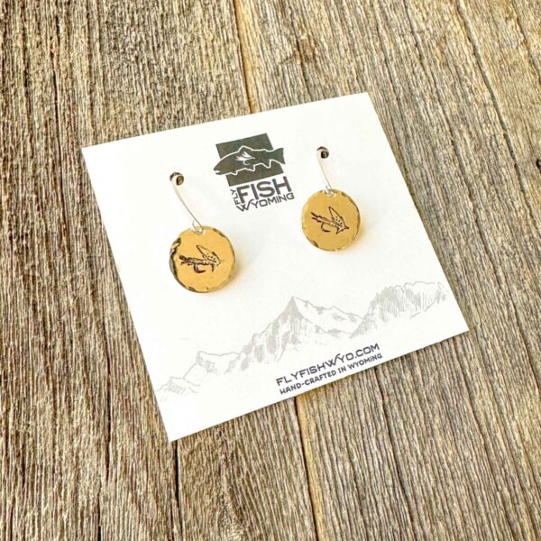 Shop Wyoming Dry Fly Disk Earrings