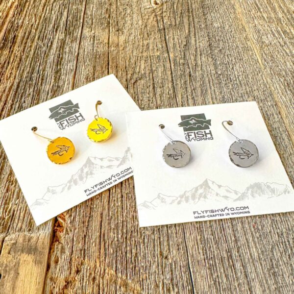 Shop Wyoming Dry Fly Disk Earrings