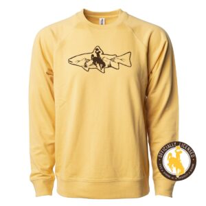 Shop Wyoming Wyoming Trout Crewneck Sweatshirt