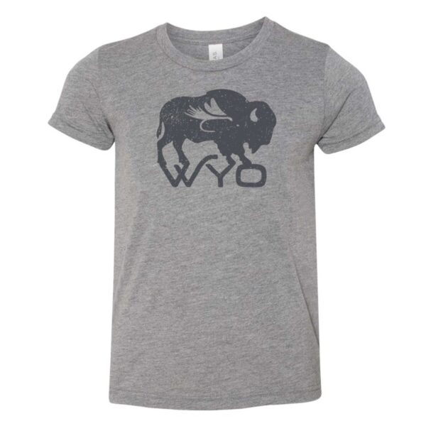 Shop Wyoming Kids Wyo Bison Fly Tee