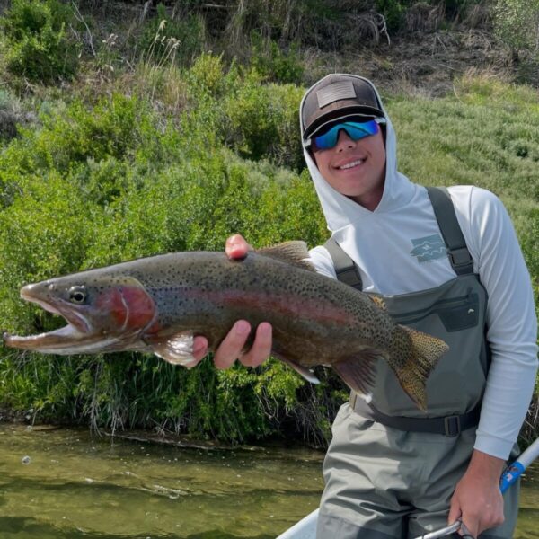 Shop Wyoming Rainbow Trout Performance Hooded Long Sleeve
