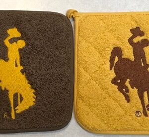 Shop Wyoming University of Wyoming Licensed Pan Holder Set, Pot Holder, Kitchen Linen, UWYO