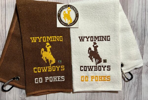 Shop Wyoming University of Wyoming Golf Towels, UWYO Golf, Steamboat Golf, Personalized Towel