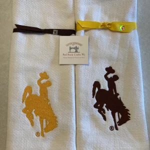 Shop Wyoming UWYO Terry Kitchen Towel Embroidered With Steamboat, University of Wyoming