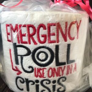 Shop Wyoming Emergency Roll Embroidered Toilet Paper, Gag Gift, Gift Basket Gift