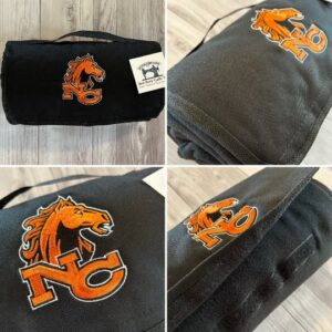 Shop Wyoming Stadium Blanket, Natrona County High School Mustangs