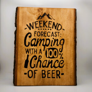 Shop Wyoming Camping Live Edge Wood Wall Hanging
