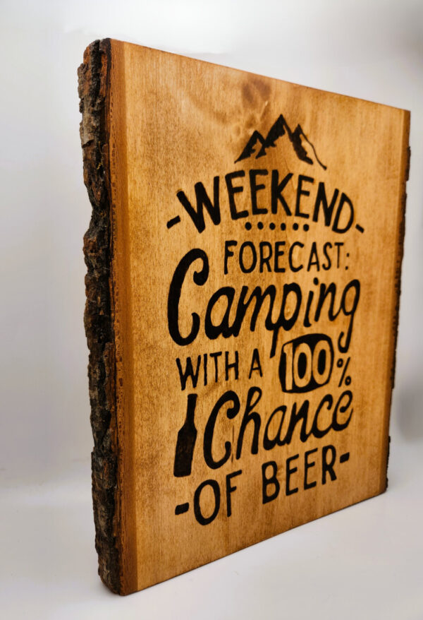 Shop Wyoming Camping Live Edge Wood Wall Hanging