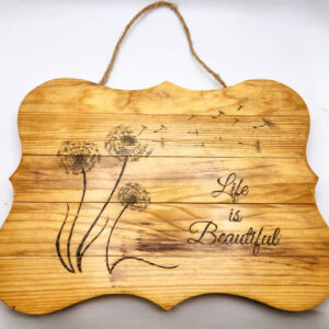 Shop Wyoming Life is Beautiful Wooden Wall Hanging