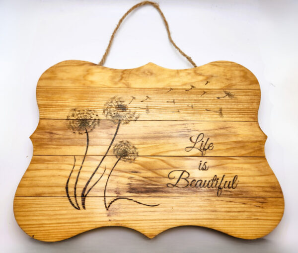 Shop Wyoming Life is Beautiful Wooden Wall Hanging