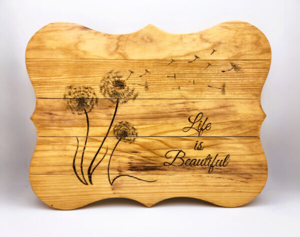 Shop Wyoming Life is Beautiful Wooden Wall Hanging