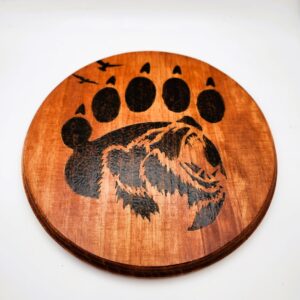 Shop Wyoming Bear Paw Wooden Wall Hanging