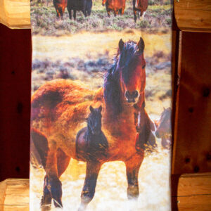 Shop Wyoming NEW! WILD HORSE MONTAGE FLOUR SACK TOWEL