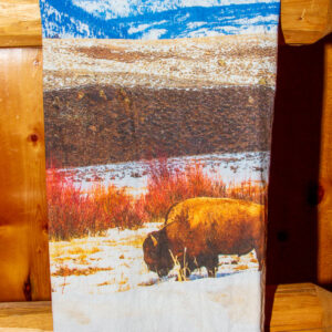 Shop Wyoming MAY HE ROAM – BUFFALO FLOUR SACK TOWEL