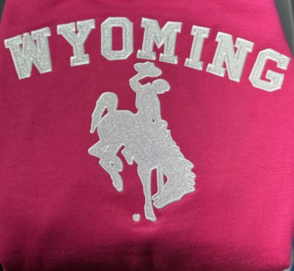 Shop Wyoming Wyoming Steamboat Glitter Sweatshirt