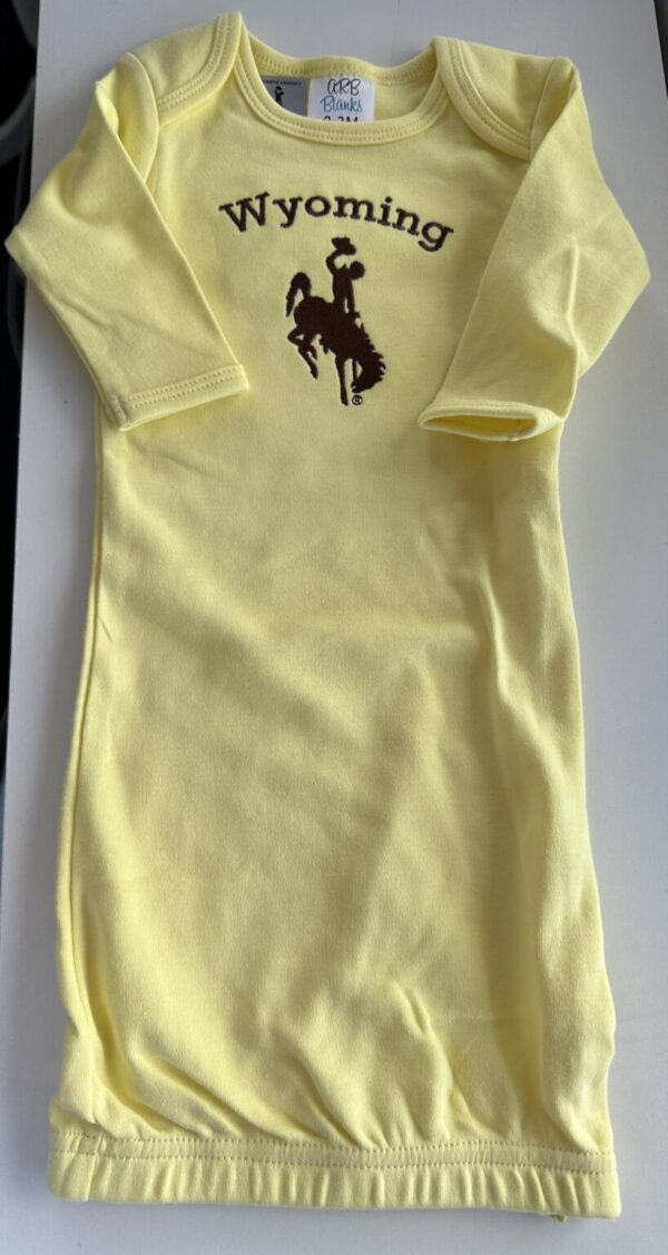 Shop Wyoming Baby gown with Wyoming and Steamboat