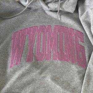 Shop Wyoming Glitter Wyoming Sweatshirt Hoodie