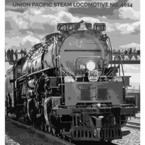 Shop Wyoming Big Boy Union Pacific Steam Locomotive No. 4014 12×18 High Quality Vintage Poster Art Print – Original Artwork