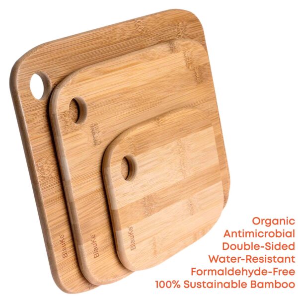 Shop Wyoming Wooden Cutting Boards for Kitchen – Bamboo Chopping Board Set of 3