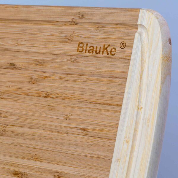 Shop Wyoming Large Wood Cutting Board for Kitchen 14×11 inch – Bamboo Chopping Board with Juice Groove – Wooden Serving Tray